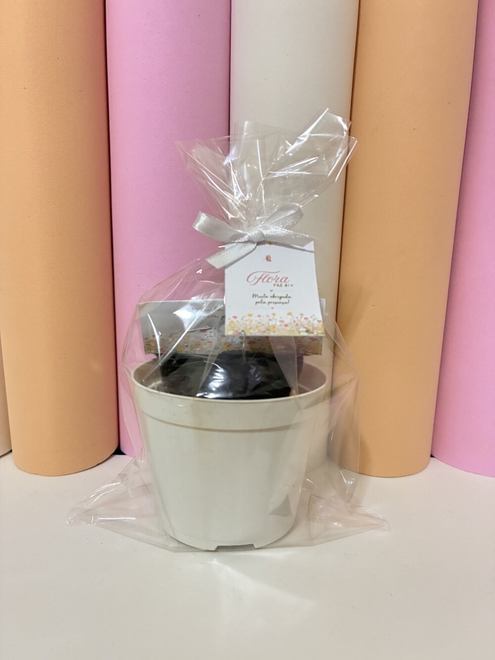 Lembrancinha Floral | kit plantio jardinagem | festa personalizad