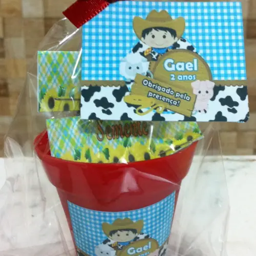 Lembrancinha Jardinagem Fazendinha