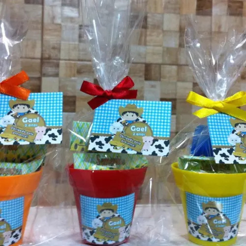 Lembrancinha Jardinagem Fazendinha