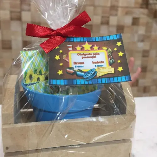 Lembrancinha Jardinagem Tema Cinema