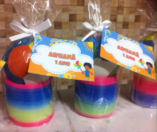Lembrancinha Kit Bola Com Mola