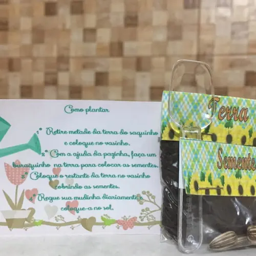 Mini Kit Jardim Plantio Urso