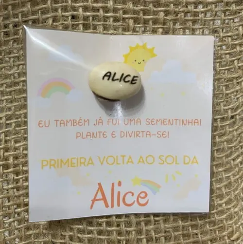 Semente Gravada com Cartão Personalizado