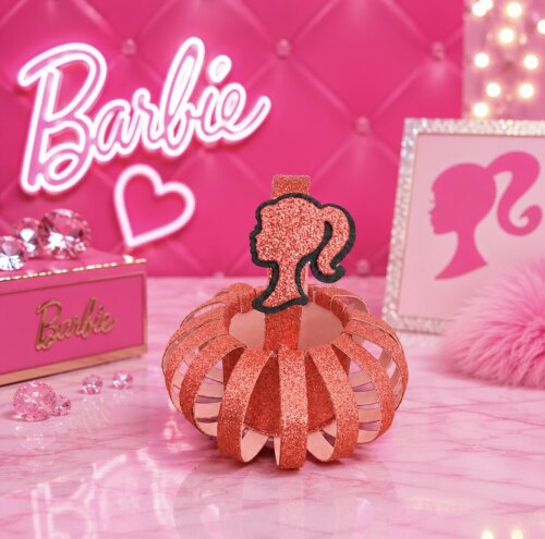 Cachepô centro de mesa Barbie