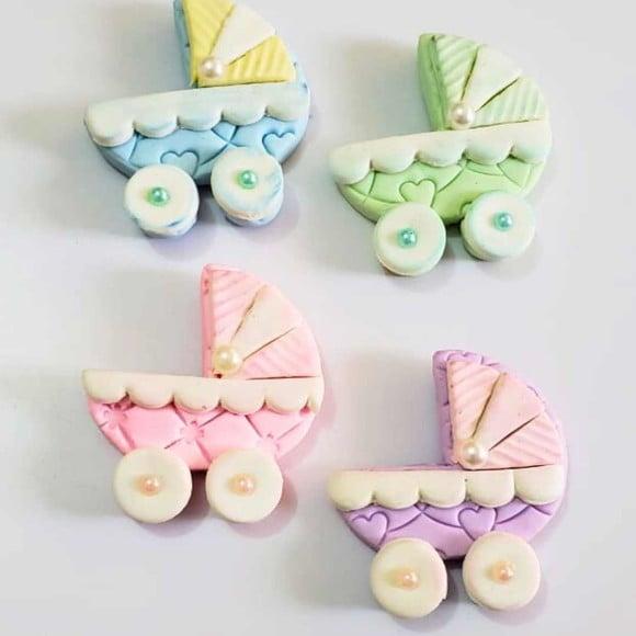 Carrinho de Bebê Aplique para Lembrancinhas