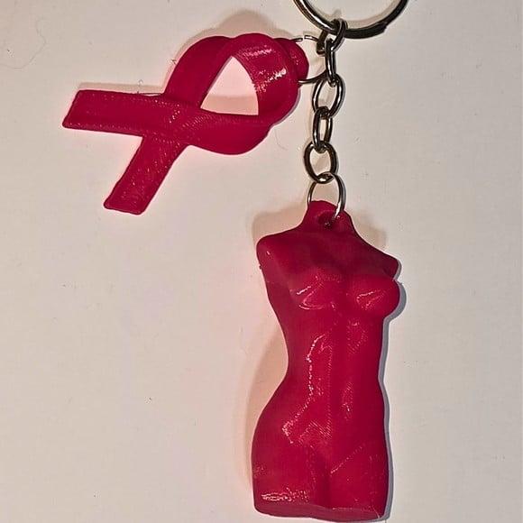 Chaveiro Outubro Rosa 3d Conscientização Brinde Saúde