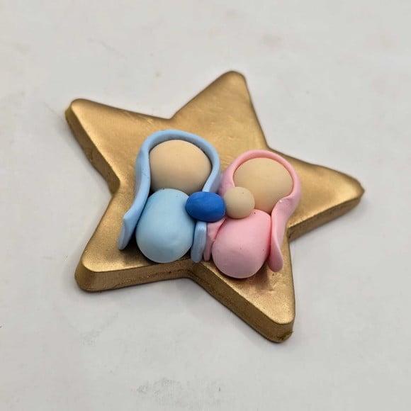Chaveiro, Ímã ou Enfeite de Árvore em Biscuit