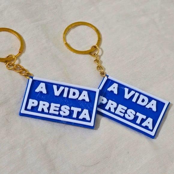 Chaveiro Personalizado Frase Motivacional Impressão 3d Brind