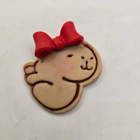 Chaveiro, Ímã ou Enfeite de Árvore em Biscuit