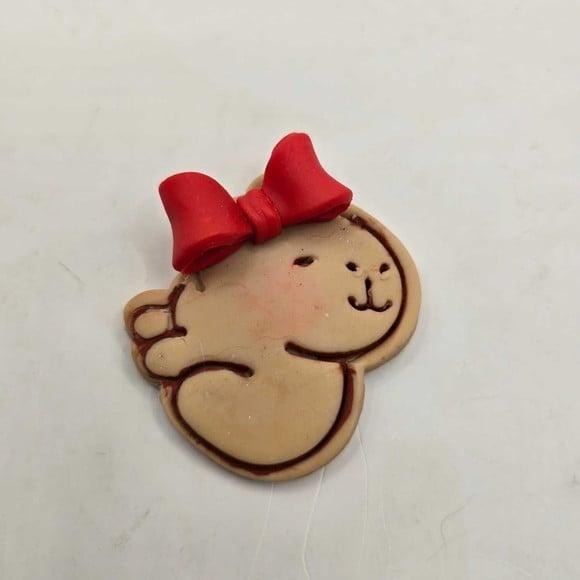 Chaveiro, Ímã ou Enfeite de Árvore em Biscuit
