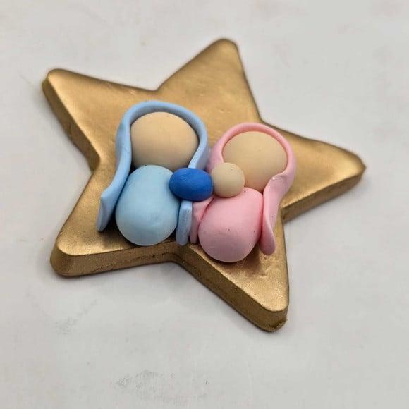 Chaveiro, Ímã ou Enfeite de Árvore em Biscuit