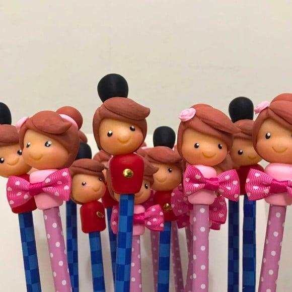 Lápis Decorado Bailarina e Soldadinho de Chumbo