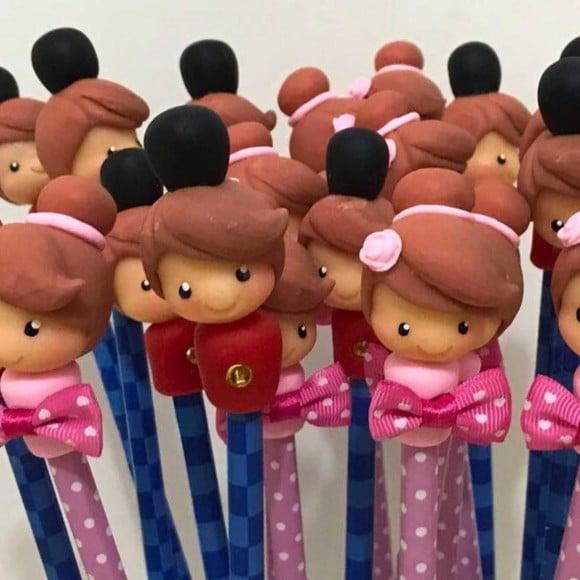 Lápis Decorado Bailarina e Soldadinho de Chumbo