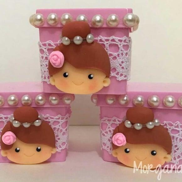 Lembrancinha de Luxo Bailarina Personalizada Caixa
