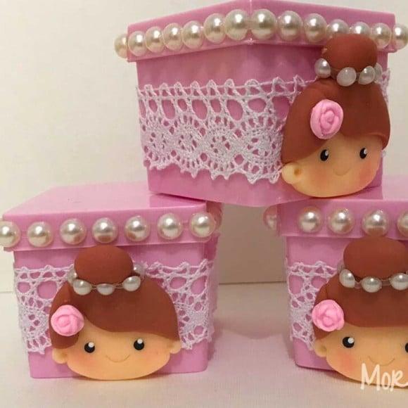 Lembrancinha de Luxo Bailarina Personalizada Caixa