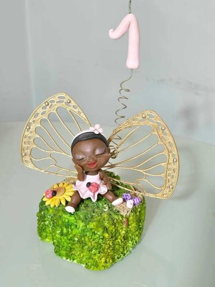 Magia do Jardim: Topo de Bolo Fada para Celebrar a Ternura!