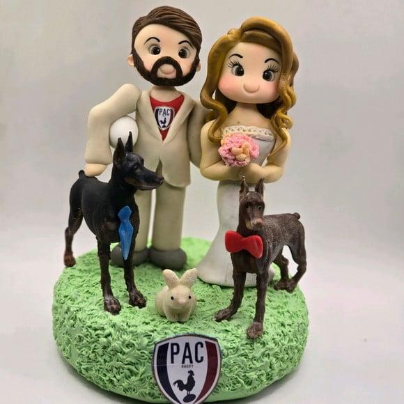 Noivos em Biscuit Personalizado
