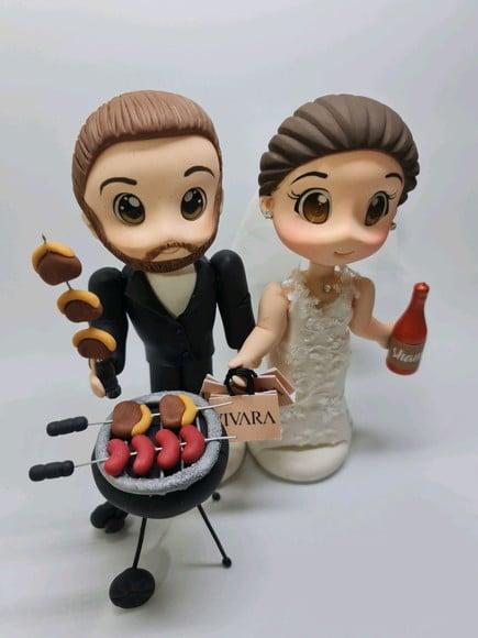 Noivos em Biscuit Personalizado