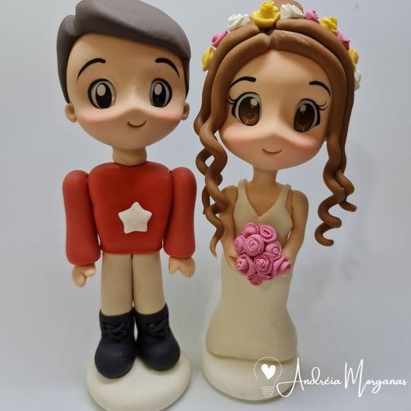 Noivos em Biscuit Personalizado