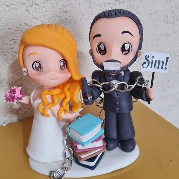 Noivos em Biscuit Personalizado