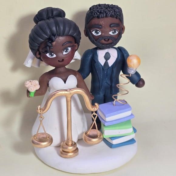 Noivos em Biscuit Personalizado
