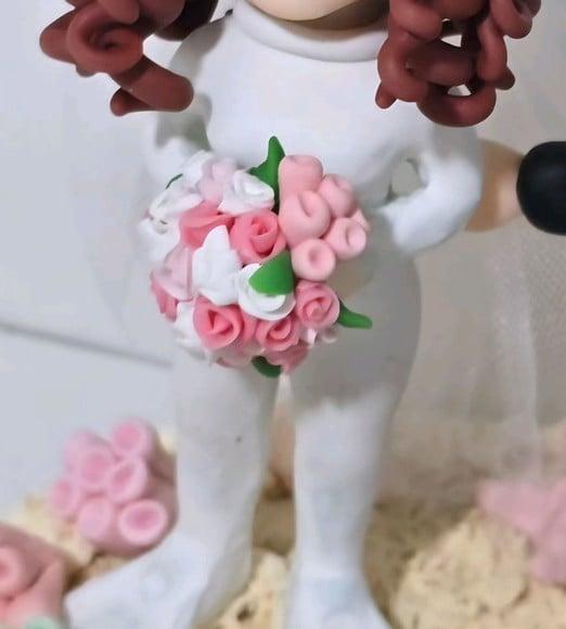 Noivos em Biscuit Personalizado Mergulhadores