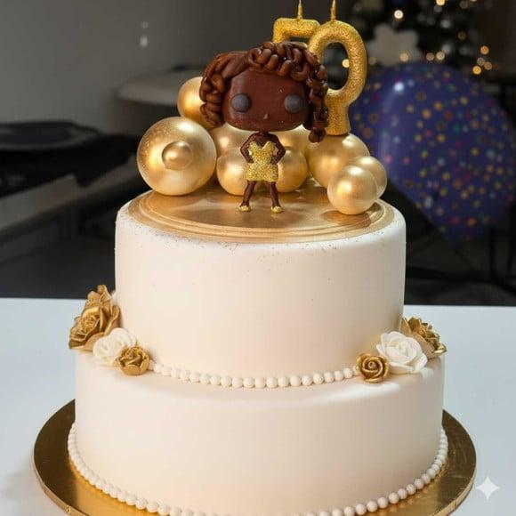 Topo de Bolo Diva 50 Anos
