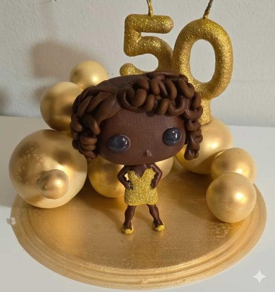 Topo de Bolo Diva 50 Anos