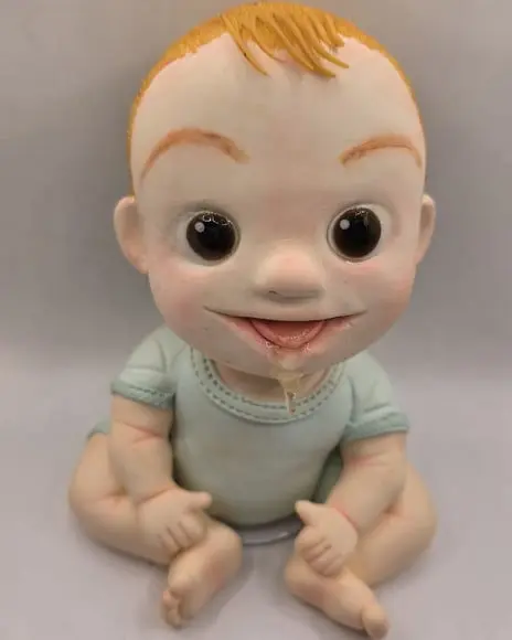 Bebê em Biscuit Artesanal - Peça Decorativa Personalizada