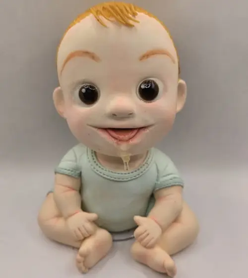 Bebê em Biscuit Artesanal - Peça Decorativa Personalizada