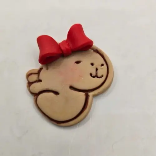 Chaveiro, Ímã ou Enfeite de Árvore em Biscuit
