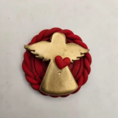 Enfeite de Árvore de Natal ? Anjinho em Biscuit