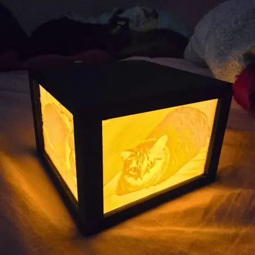 Foto Litofania Personalizada 3d Luminária Retrato Exclusivo