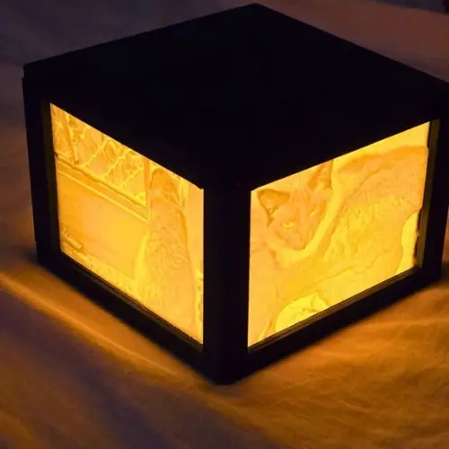 Foto Litofania Personalizada 3d Luminária Retrato Exclusivo
