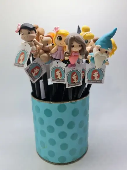 Lápis com Ponteira em Biscuit Personalizado Lembrancinhas