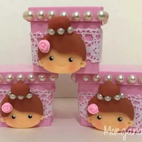 Lembrancinha de Luxo Bailarina Personalizada Caixa