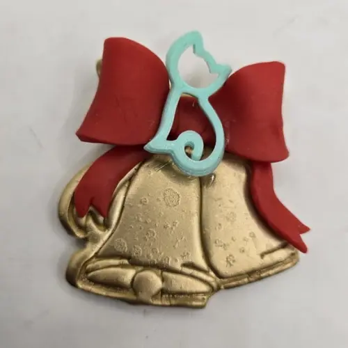 Lembrancinhas Enfeite de Árvore de Natal Gatinho em Biscuit