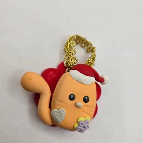 Lembrancinhas Enfeite de Árvore de Natal Gatinho em Biscuit