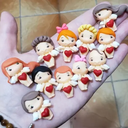 Mini Anjos Aplique para Lembrancinhas Personalizável