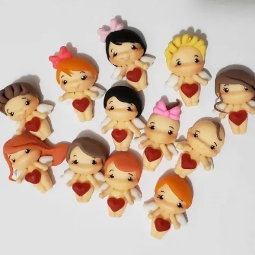 Mini Anjos Aplique para Lembrancinhas Personalizável