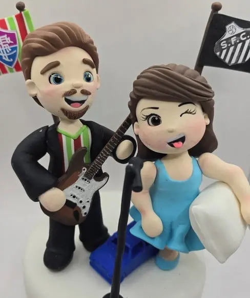 Noivos em Biscuit Personalizado
