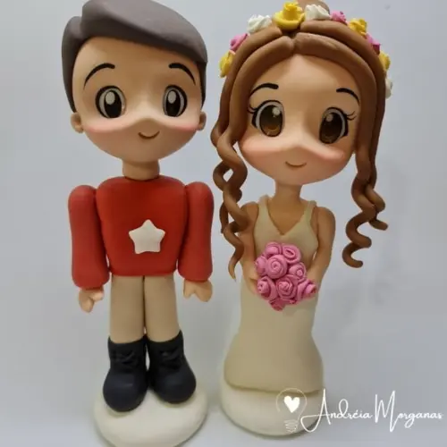 Noivos em Biscuit Personalizado