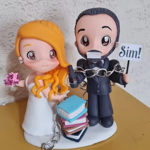 Noivos em Biscuit Personalizado