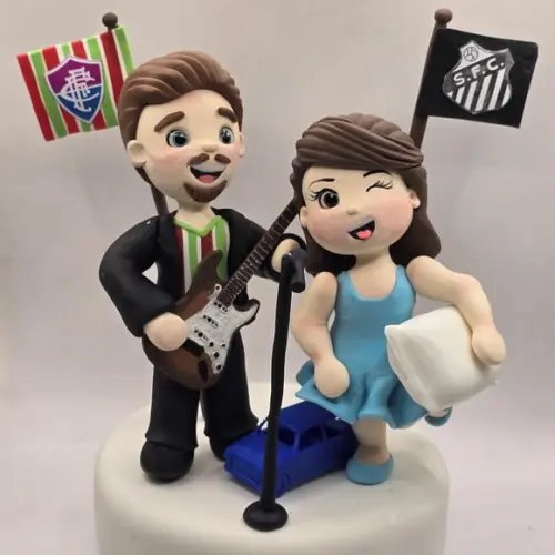 Noivos em Biscuit Personalizado