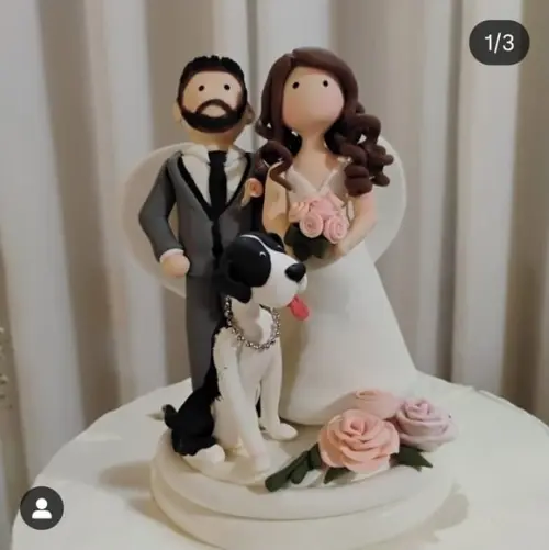 Noivos em Biscuit Personalizado Clássico