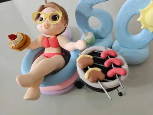 Topo de Bolo Personalizado 60 Anos