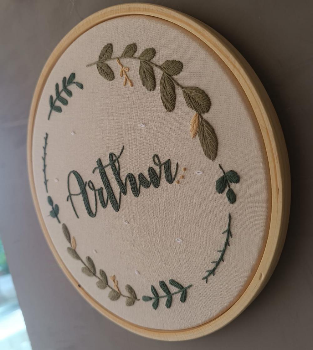 Porta Maternidade Bordado Personalizado