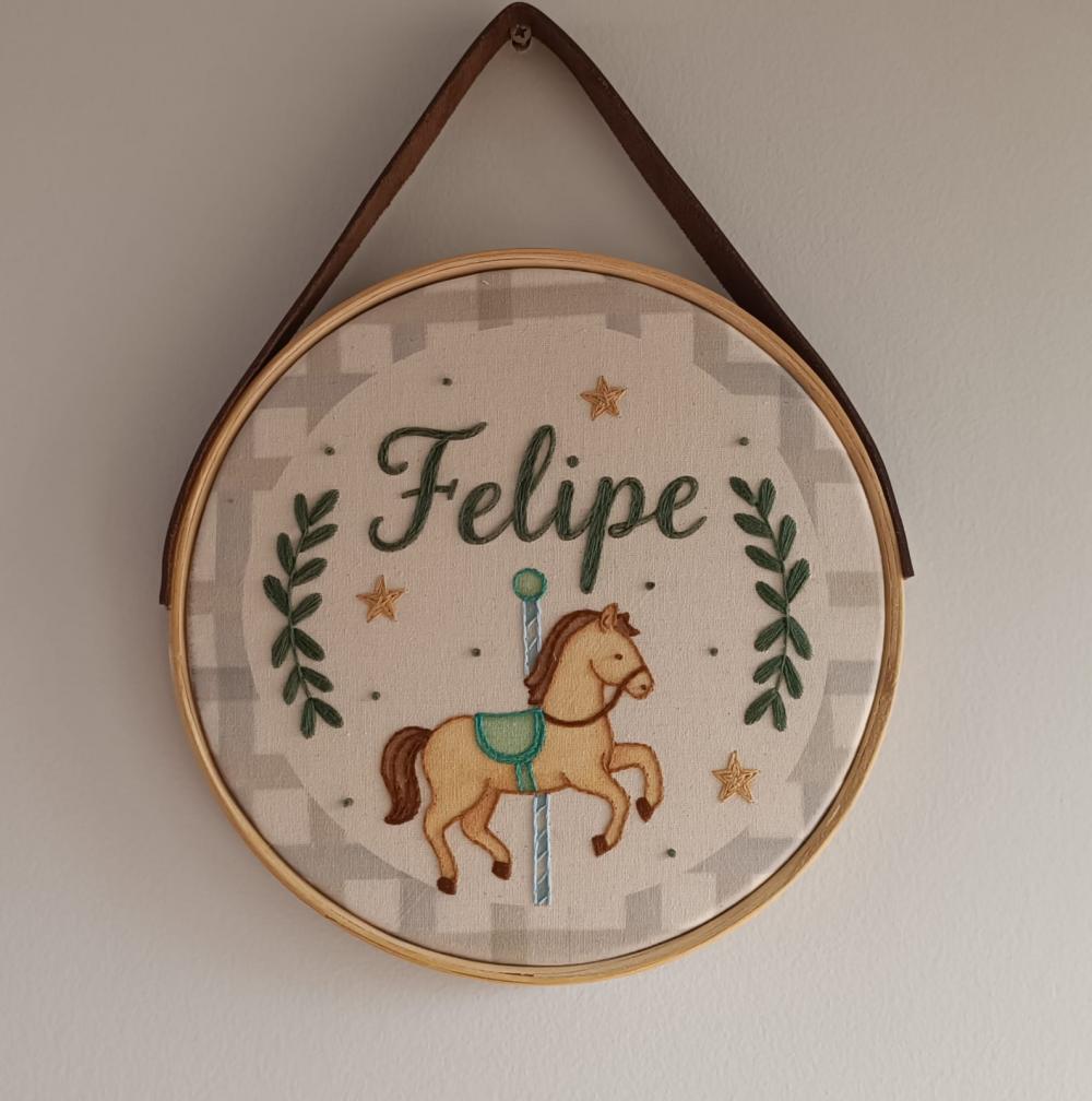 Porta Maternidade Bordado Personalizado