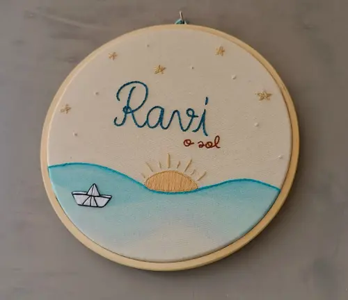 Porta Maternidade Bordado Personalizado