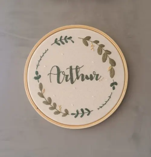 Porta Maternidade Bordado Personalizado